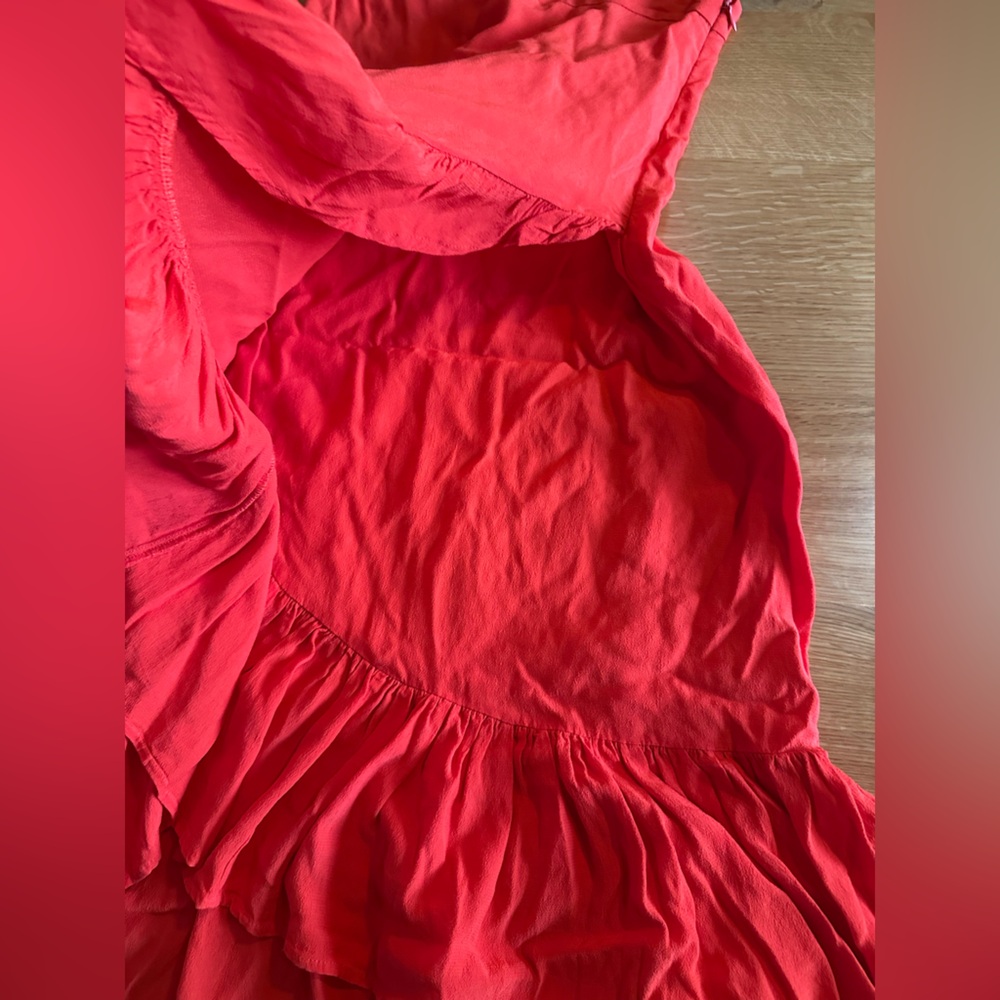 H&M Red Ruffled Skirt - Picture 6 of 6